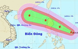 ​Bão gần biển Đông đang mạnh lên