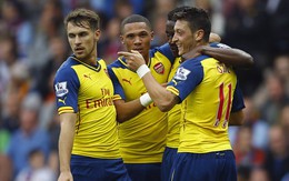 Mesut Oezil tỏa sáng, Arsenal đá bại Aston Villa 3-0