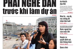 Tuổi Trẻ 5-10: Phải nghe dân trước khi làm dự án ​