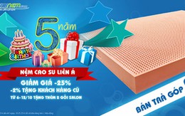 ​Thế Giới Nệm giảm giá đến 35% mừng sinh nhật 5 năm