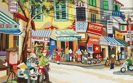​Sắc màu Hà Nội qua… những sợi len