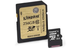 ​Dung lượng thẻ nhớ Kingston lên đến 256GB