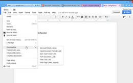 Có thể sửa file Word Docx trong Gmail