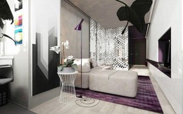 Độc đáo căn hộ tím 20m2