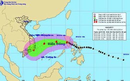 Bão Hagupit đã tiến vào biển Đông