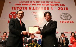 Toyota tài trợ "khủng" cho V-League 2015