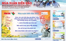 Làm thiệp xuân, góp tiền cho biển đảo