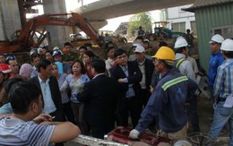 Dân chặn đường thi công công trình ngã ba Huế
