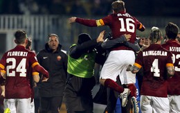 Juventus duy trì khoảng cách 14 điểm với AS Roma