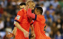 Mathieu giúp Barcelona chật vật hạ Celta Vigo