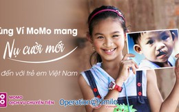 Ủng hộ phẫu thuật nụ cười cho trẻ em qua MoMo