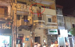 Nổ điện trước cổng công an phường Cầu Dền, một người chết