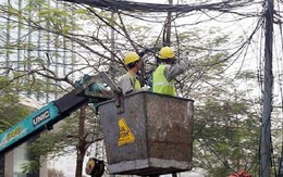 ​Hà Nội sắp xếp đường dây, cáp nổi trên 200 tuyến phố