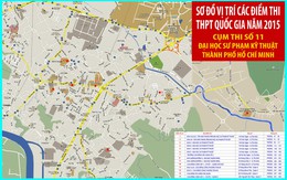 Sơ đồ điểm thi cụm ĐH Sư phạm kỹ thuật TP.HCM