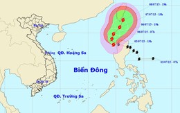 Bão LINFA tiến lên đông bắc biển Đông, cả nước chuyển mưa