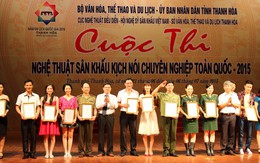 Sân khấu kịch nói chuyên nghiệp 2015 trao 5 huy chương vàng