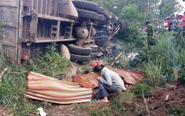 Xe tải nổ bánh, tông chết 3 chị em chở nhau đi chạy thận