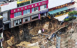 “Hố địa ngục” nuốt chửng một con phố ở Trung Quốc