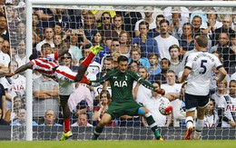 Năm phút bùng nổ, Stoke cầm chân Tottenham 2-2