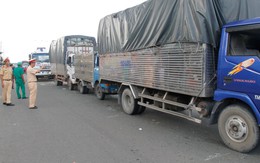 5 ôtô tông nhau, quốc lộ 13 qua khu du lịch Đại Nam hỗn loạn
