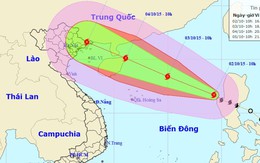 Bão giật cấp 9 cách Hoàng Sa 760km