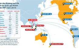 Cán cân thương mại VN với các quốc gia thành viên TPP