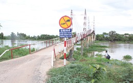 ​Cử người điều tiết giao thông qua cầu xây không phép