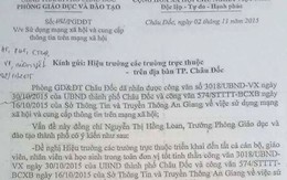 Ngành giáo dục Châu Đốc: Cấm “like” một số chuyện trên Facebook