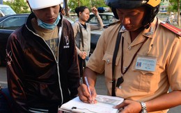 Từ tháng 12-2015, CSGT Hà Nội gửi giấy phạt về nhà