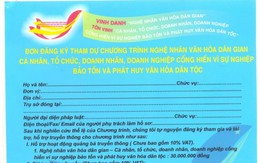 Chương trình Vinh danh nghệ nhân dân gian có dấu hiệu lừa đảo