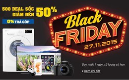 Các trang bán lẻ trực tuyến tưng bừng đua theo Black Friday