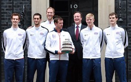 ​Thủ tướng Cameron gặp đội tuyển Davis Cup Anh