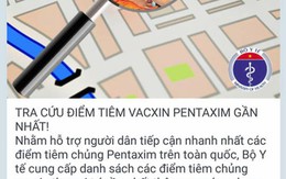 Cung cấp tra cứu điểm tiêm văcxin của Bộ Y tế qua Zalo