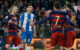 Messi lập cú đúp, Barca đại thắng Espanyol