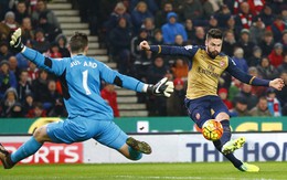 ​Điểm tin sáng 18-1: Arsenal hòa thất vọng trước Stoke City