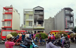 8 xe chữa cháy một căn nhà 4 tầng