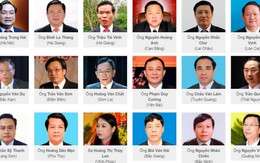 63 bí thư tỉnh thành nhiệm kỳ 2015-2020