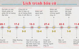 Lịch trình bầu cử, cơ cấu đại biểu Quốc hội khóa XIV