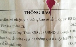 Phường bắt học sinh đóng tiền làm đường bê tông