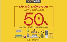 ​Nội thất Nhà Xinh khuyến mại đến 50%