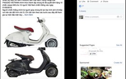 Chiêu trò trên Facebook: "Like để trúng xe SH, Piaggio"