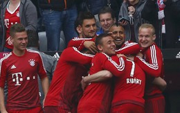 ​Bayern duy trì cách biệt 5 điểm với Dortmund
