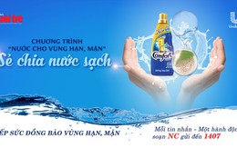 Mỗi like, share của bạn, Comfort góp 2 khối nước sạch