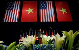 Hình ảnh Tổng thống Obama phát biểu tại Hà Nội sáng 24-5