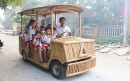 Độc đáo xe hơi làm bằng tre