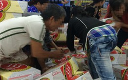 Đại lý giành giật bia khuyến mãi tại siêu thị