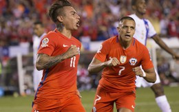 Sanchez và Vargas tỏa sáng giúp Chile vào tứ kết