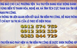 Công bố số điện thoại “nóng” tìm kiếm phi công đang mất tích