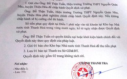 Phạt hiệu trưởng 15 triệu đồng vì thu tiền học sinh