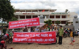 Căng bạt ngủ suốt đêm trước cửa công ty đòi quyền lợi